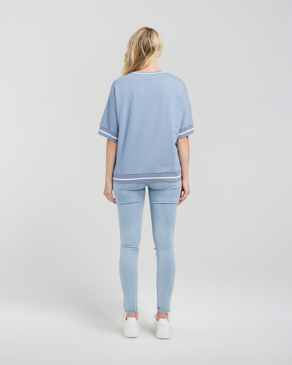 Gemma Top - Washed Blue - SEDUCE Top NZ LUMA