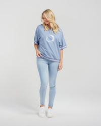 Gemma Top - Washed Blue - SEDUCE Top NZ LUMA