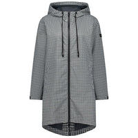 Georgie Rain Coat - Houndstooth - MOKE COAT NZ LUMA