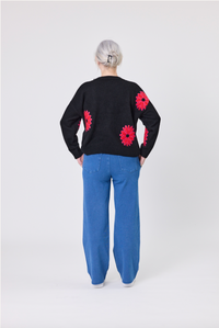 Gilda Wool Knit - Black - LEMON TREE Top NZ LUMA