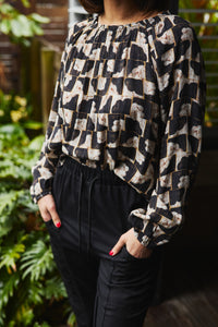 Gloria Top - Golden Grid - SEDUCE Top NZ LUMA