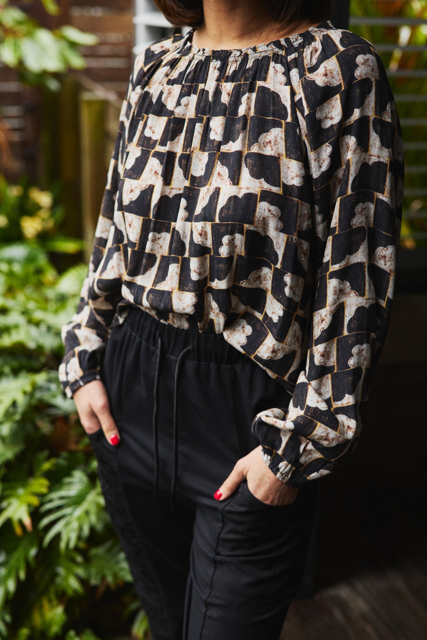 Gloria Top - Golden Grid - SEDUCE Top NZ LUMA