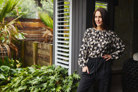 Gloria Top - Golden Grid - SEDUCE Top NZ LUMA