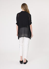 Greta Top - Black - LEMON TREE