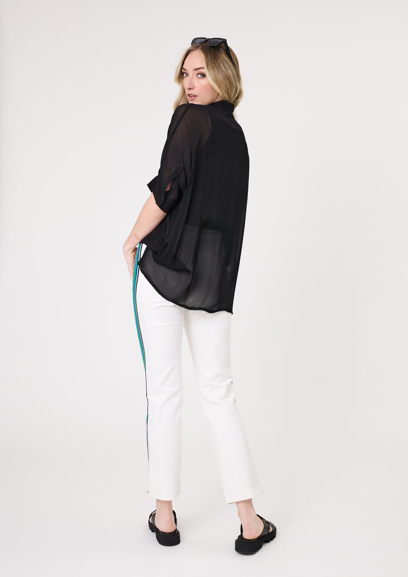 Greta Top - Black - LEMON TREE