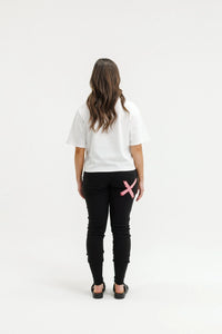 HOME LEE - Apartment Pant w Cherry/Blush Squiggle Pant NZ LUMA