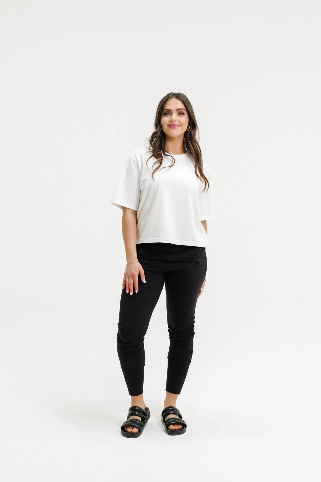 HOME LEE - Apartment Pant w Cherry/Blush Squiggle Pant NZ LUMA