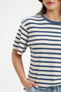 HOME LEE - Rony Tee - Off Duty Stripes TOPS NZ LUMA