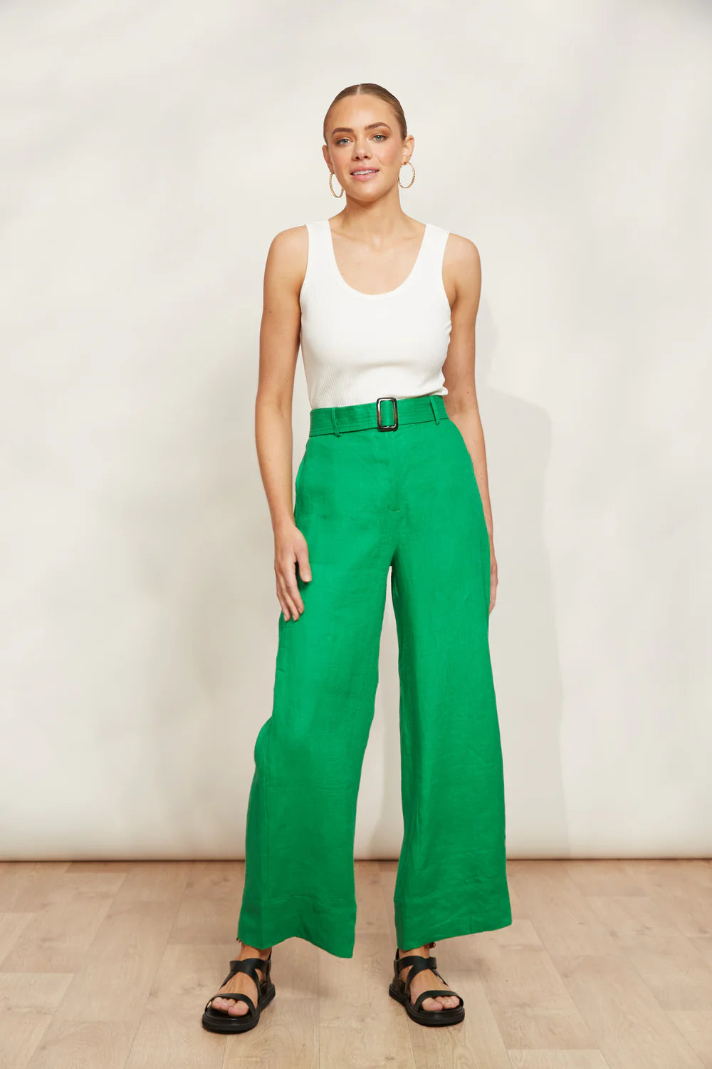 Halcyon Pant - Emerald - EB&IVE Pant NZ LUMA