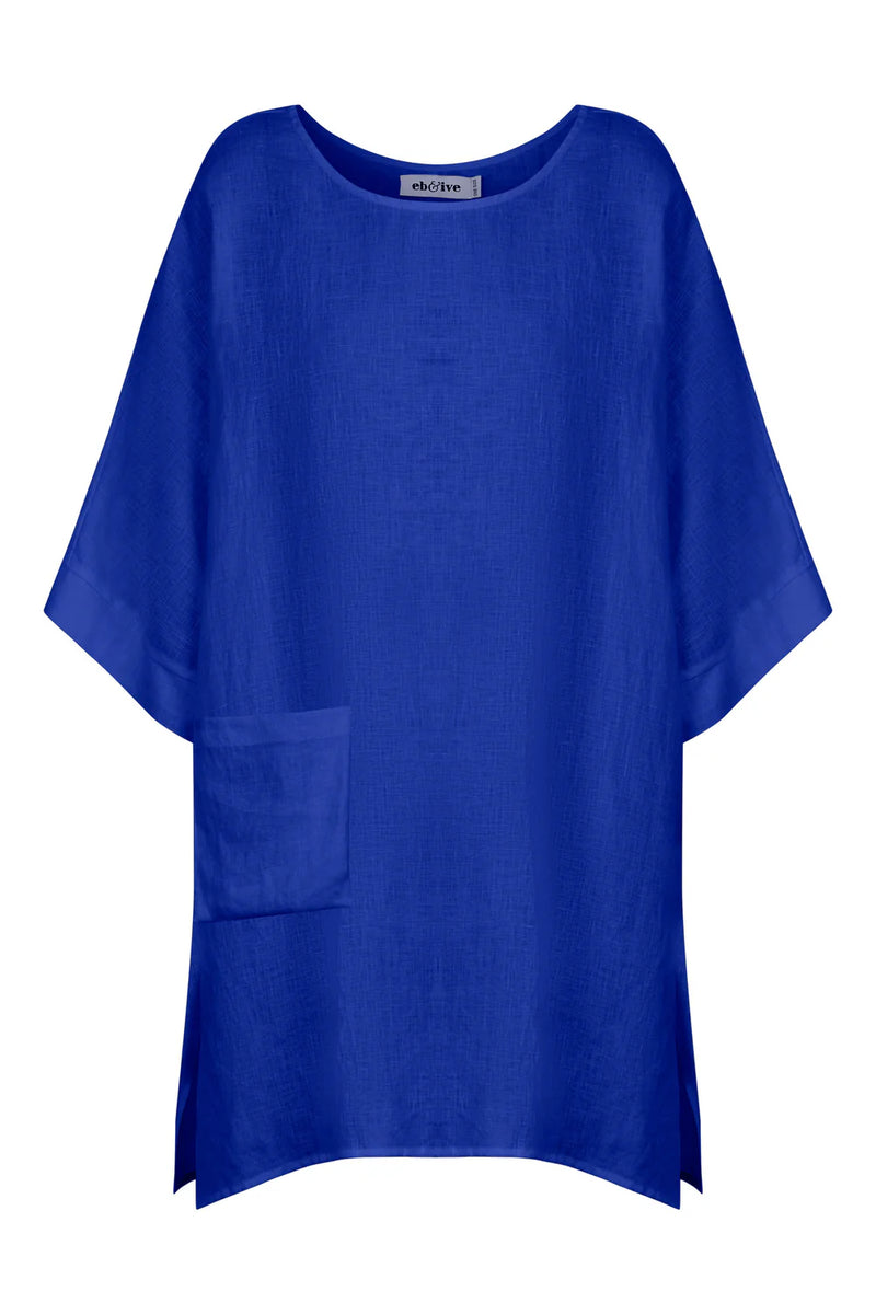 Halcyon Relaxed Top - Cobalt - EB&IVE Top NZ LUMA