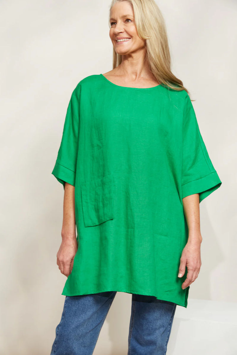 Halcyon Relaxed Top - Emerald - EB&IVE Top One Size NZ LUMA