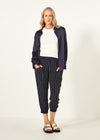 Harem Pant - Navy Stripe - LEMON TREE Pant NZ LUMA