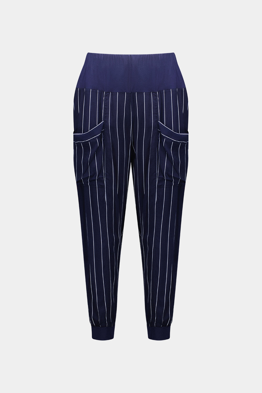 Harem Pant - Navy Stripe - LEMON TREE Pant NZ LUMA