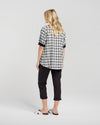 Havana Top - Black Plaid - ZAFINA Top NZ LUMA