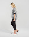 Havana Top - Black Plaid - ZAFINA Top NZ LUMA