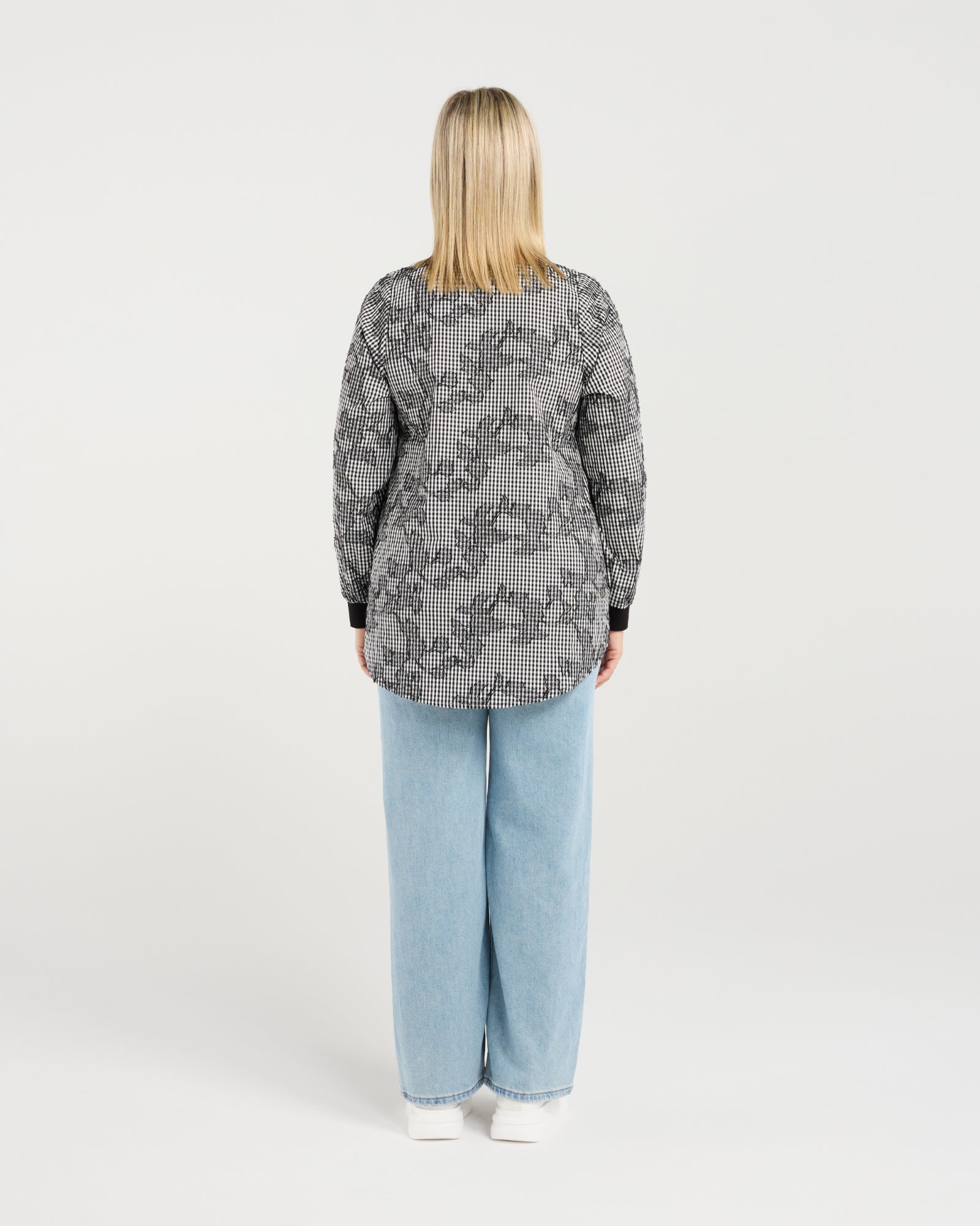 Havana Top - Floral Check - ZAFINA Top NZ LUMA