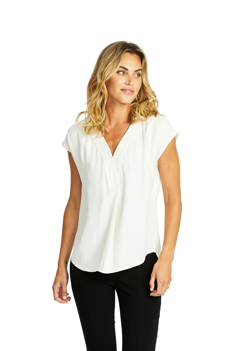 Helen Top - Ivory - PING PONG Top NZ LUMA