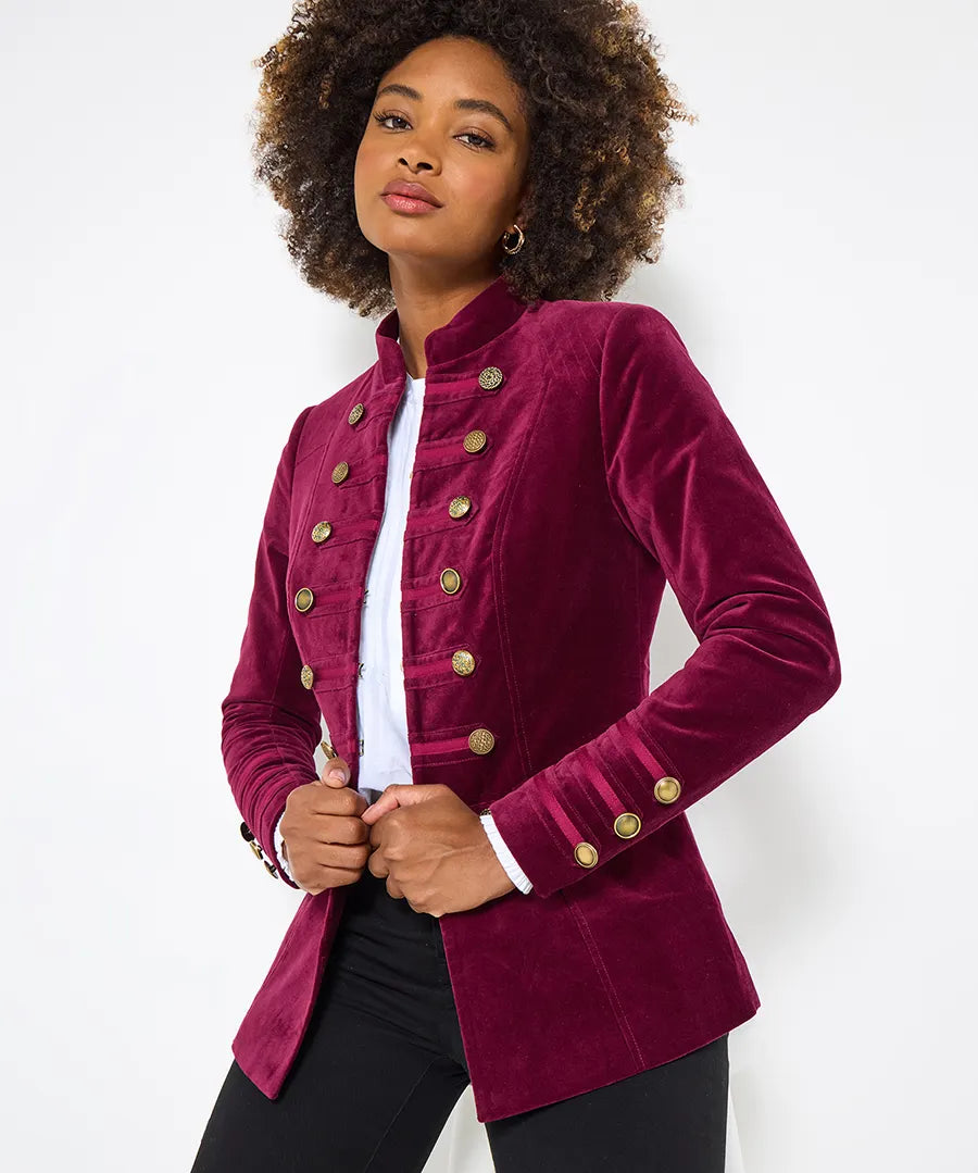 Helena Moleskin Military Jacket - JOES BROWNS Jacket NZ LUMA