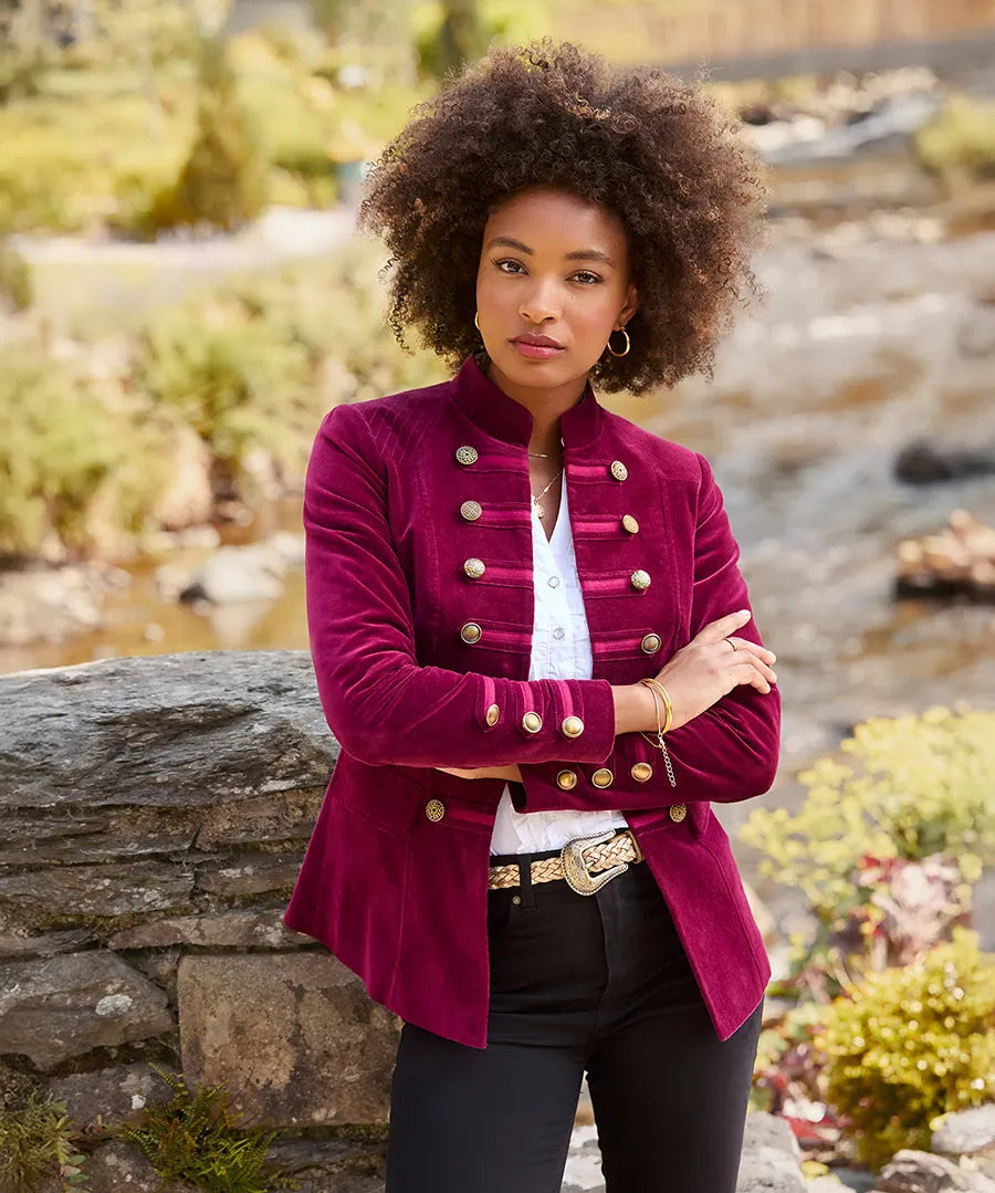 Helena Moleskin Military Jacket - JOES BROWNS Jacket NZ LUMA