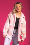 Holly Shacket-Pink Check-CHARLO Jacket 10 8 14 16 12 NZ LUMA