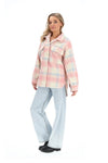 Holly Shacket-Pink Check-CHARLO Jacket NZ LUMA