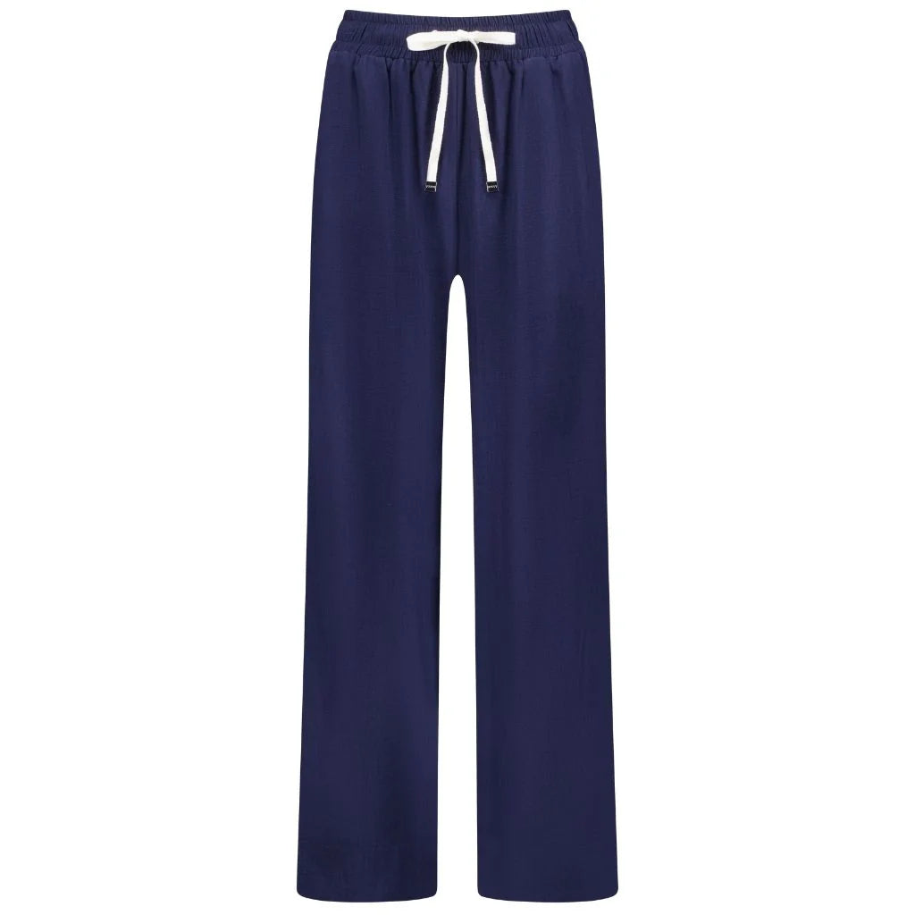 Indiana Wide Leg Pant - Navy - MOKE Pant NZ LUMA