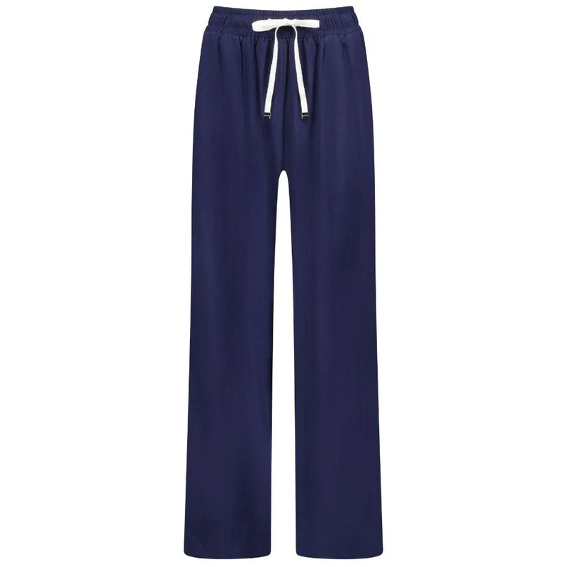 Indiana Wide Leg Pant - Navy - MOKE Pant NZ LUMA