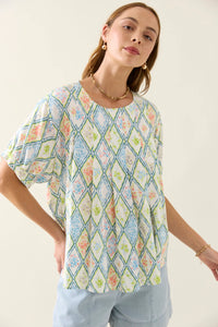 Ingrid Pleat Top - Tile- ISLE OF MINE Top NZ LUMA