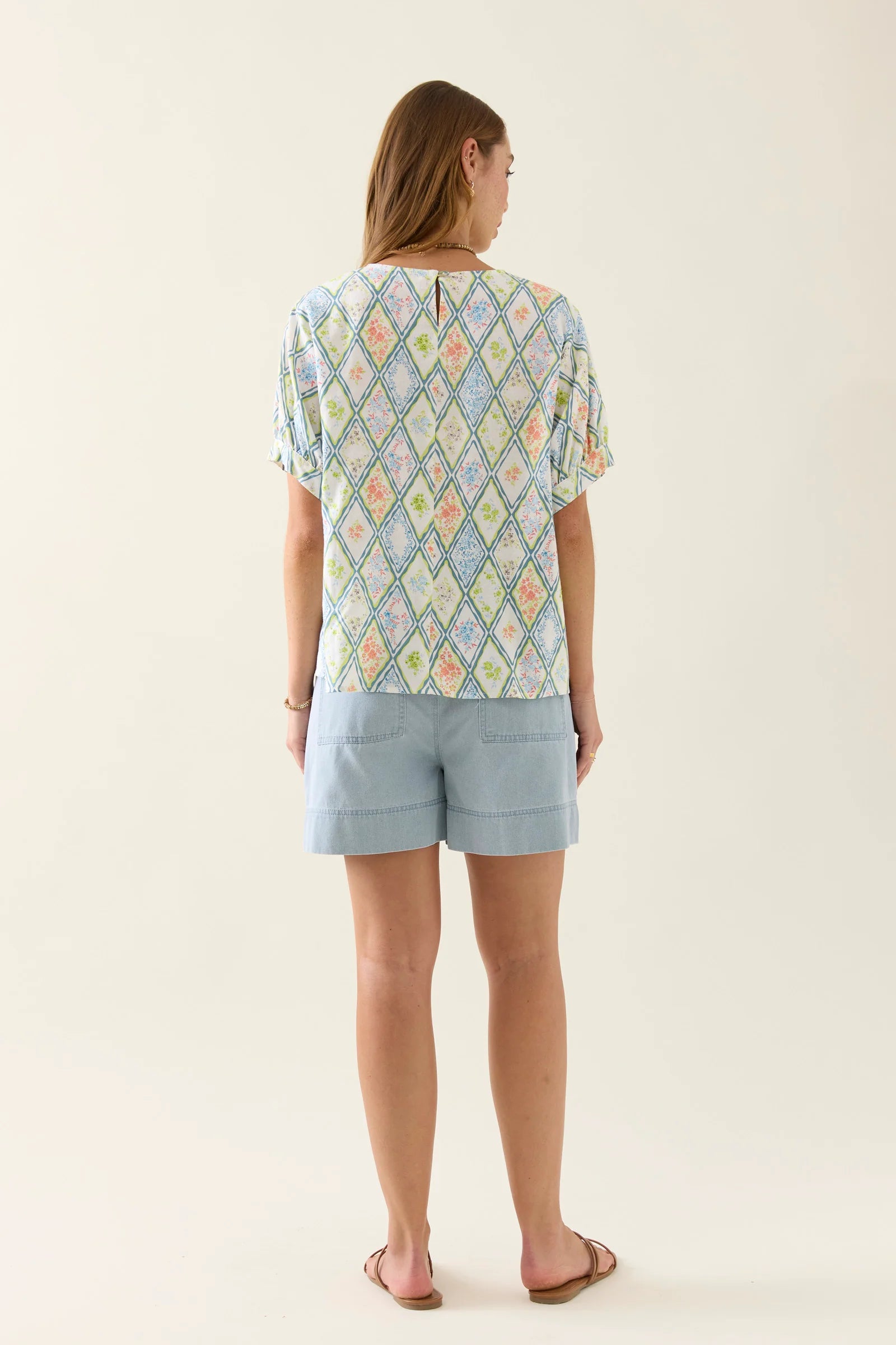 Ingrid Pleat Top - Tile- ISLE OF MINE Top NZ LUMA