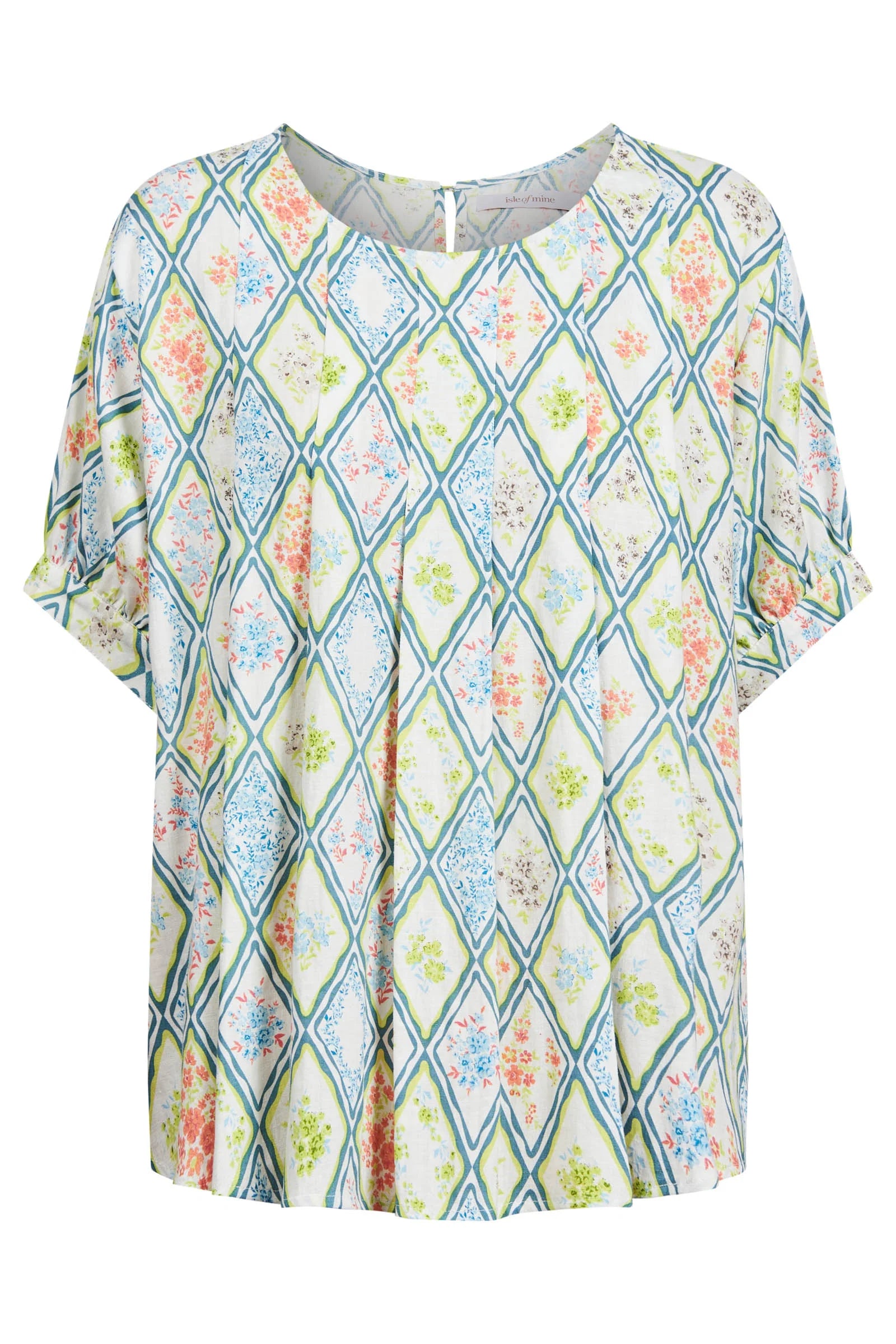 Ingrid Pleat Top - Tile- ISLE OF MINE Top NZ LUMA