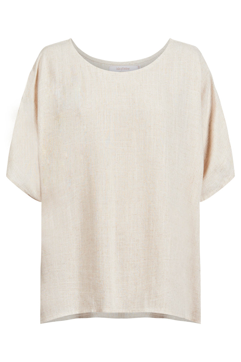 Ingrid Relaxed Top - Canvas - ISLE OF MINE Top NZ LUMA