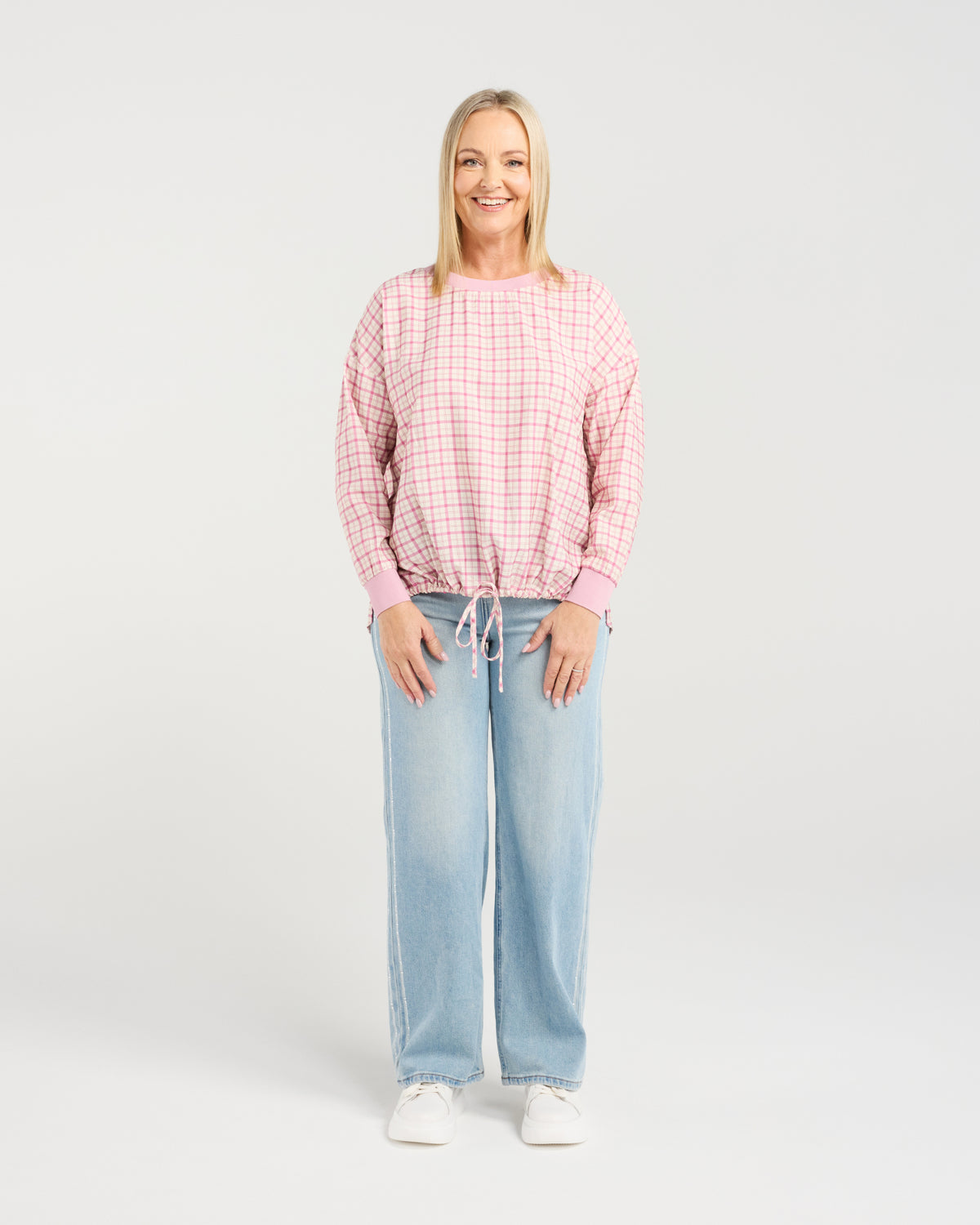 Isla Top - Pink Gridlock - SEDUCE Top NZ LUMA