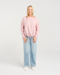 Isla Top - Pink Gridlock - SEDUCE Top NZ LUMA