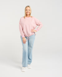 Isla Top - Pink Gridlock - SEDUCE Top NZ LUMA