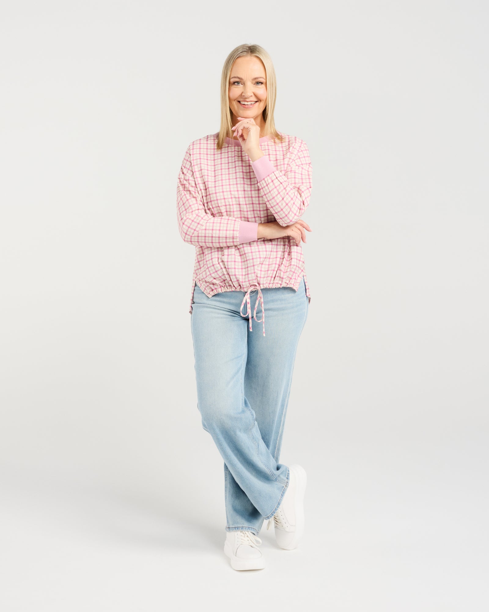 Isla Top - Pink Gridlock - SEDUCE Top NZ LUMA