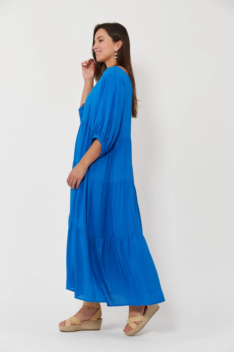 Isola Tiered Maxi Dress - Baia - HAVEN Dress NZ LUMA