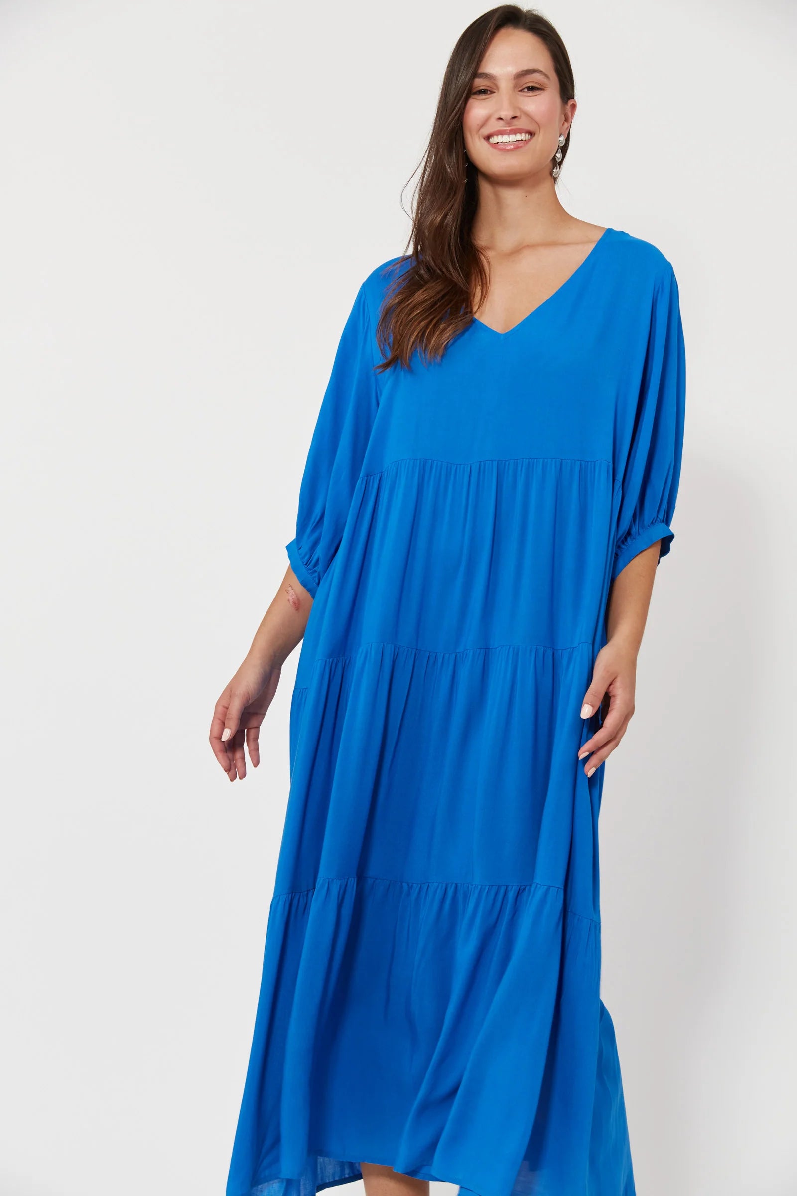 Isola Tiered Maxi Dress - Baia - HAVEN Dress NZ LUMA