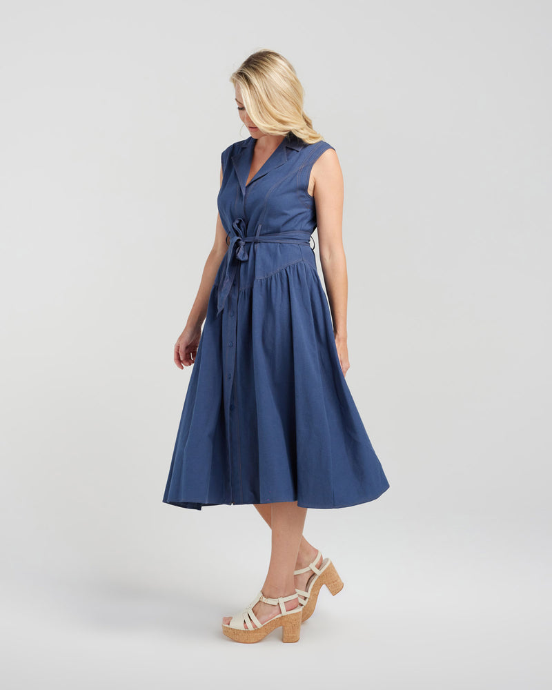 Ivy Dress - Deep Blue - ZAFINA Dress NZ LUMA