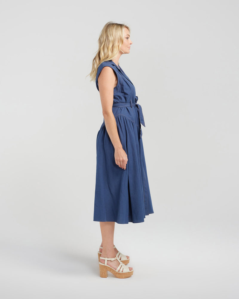 Ivy Dress - Deep Blue - ZAFINA Dress NZ LUMA