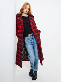 JOE BROWNS - Suzi Check Maxi Coat Coat NZ LUMA