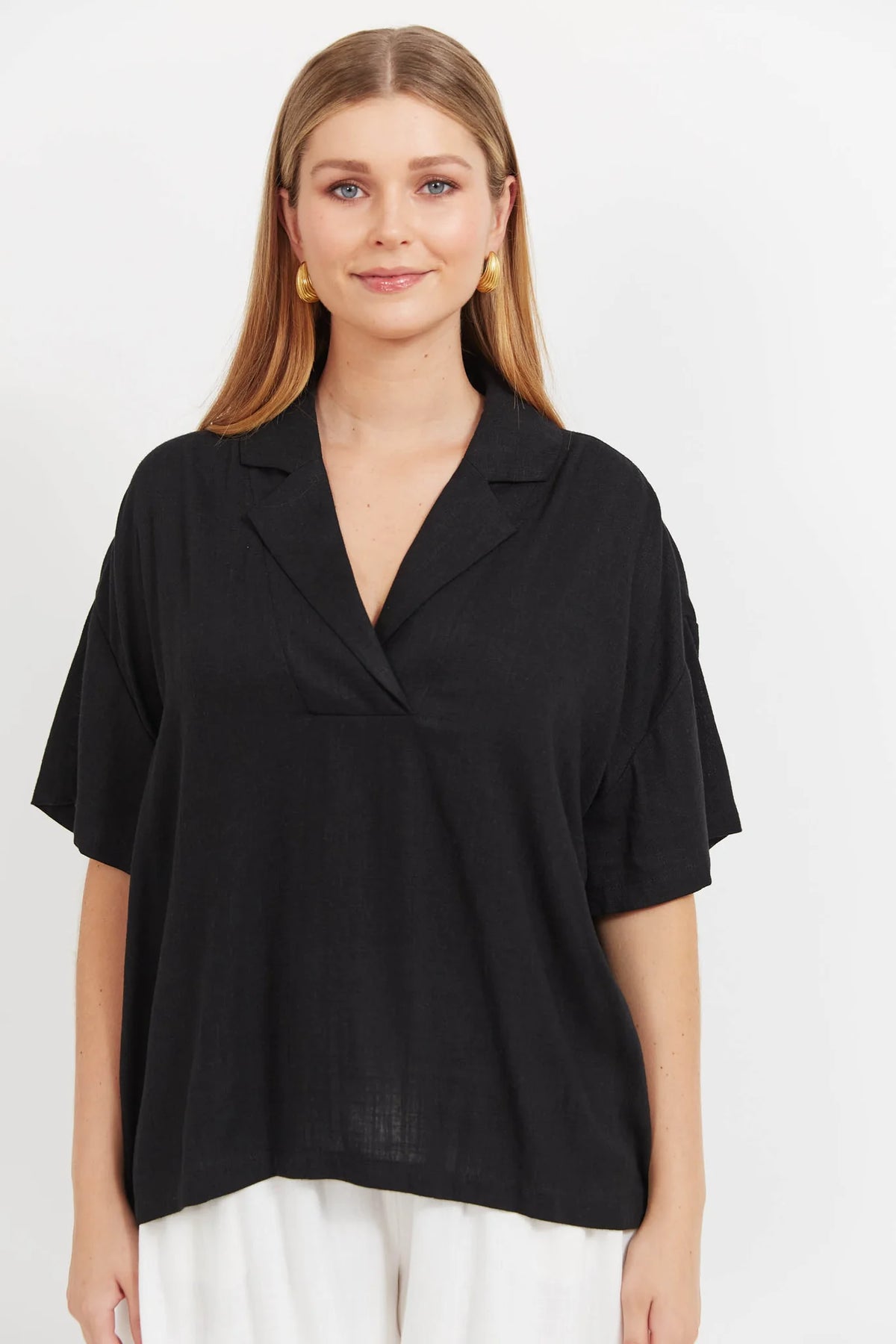 Jardin Collared Top - HAVEN TOPS NZ LUMA