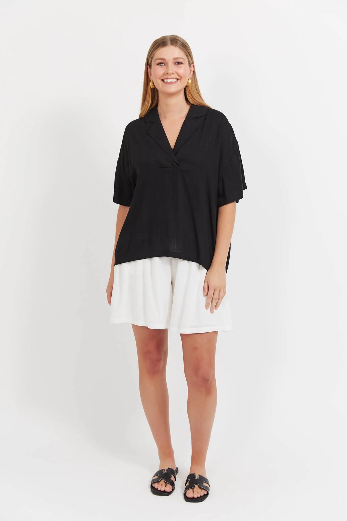 Jardin Collared Top - HAVEN TOPS NZ LUMA