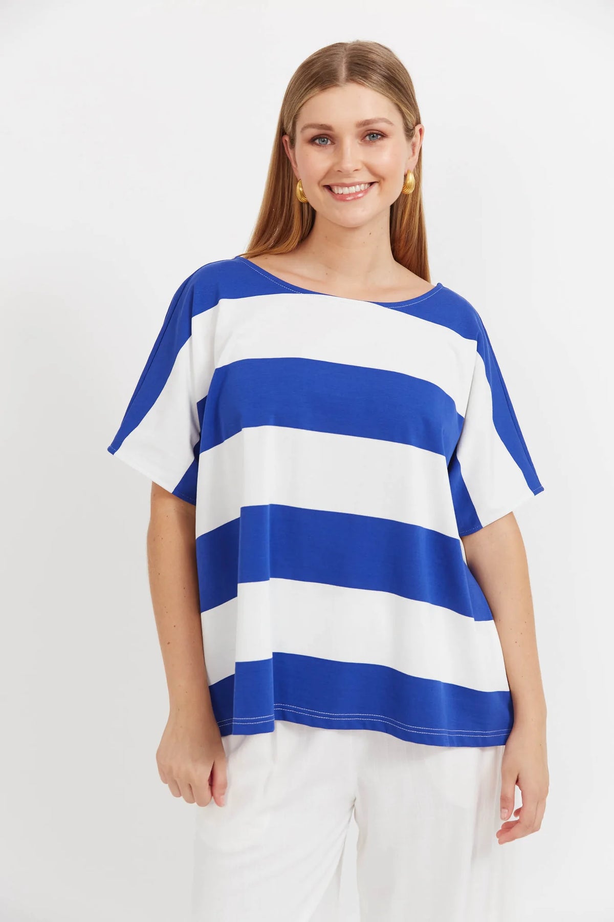 Jardin Stripe T ShIrt - HAVEN TOPS NZ LUMA