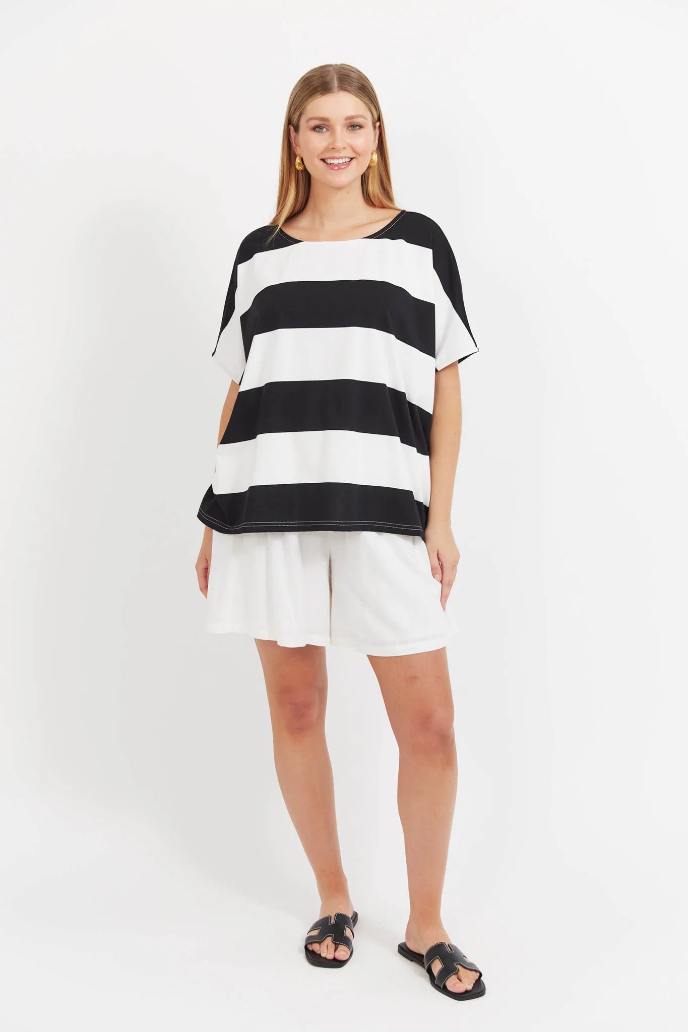 Jardin Stripe T ShIrt - HAVEN TOPS NZ LUMA