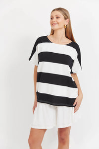 Jardin Stripe T ShIrt - HAVEN TOPS NZ LUMA