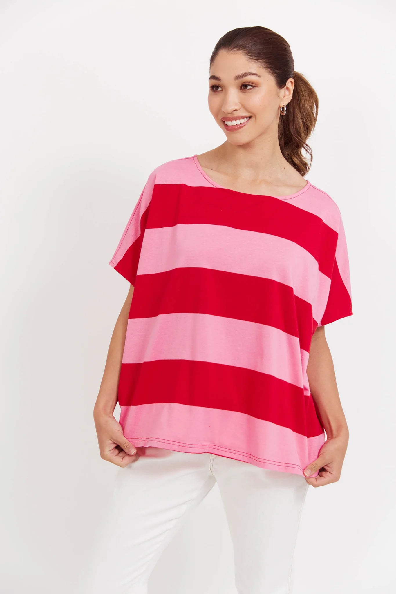 Jardin Stripe T ShIrt - HAVEN TOPS NZ LUMA