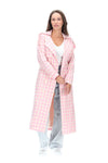 Jazzy Trench Coat Pink Check - CHARLO COAT NZ LUMA