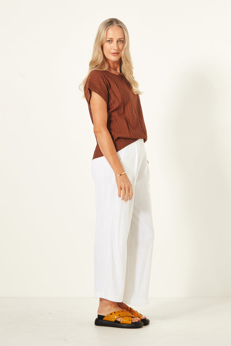 Jimena Pant - Cream - LEMON TREE Pant NZ LUMA