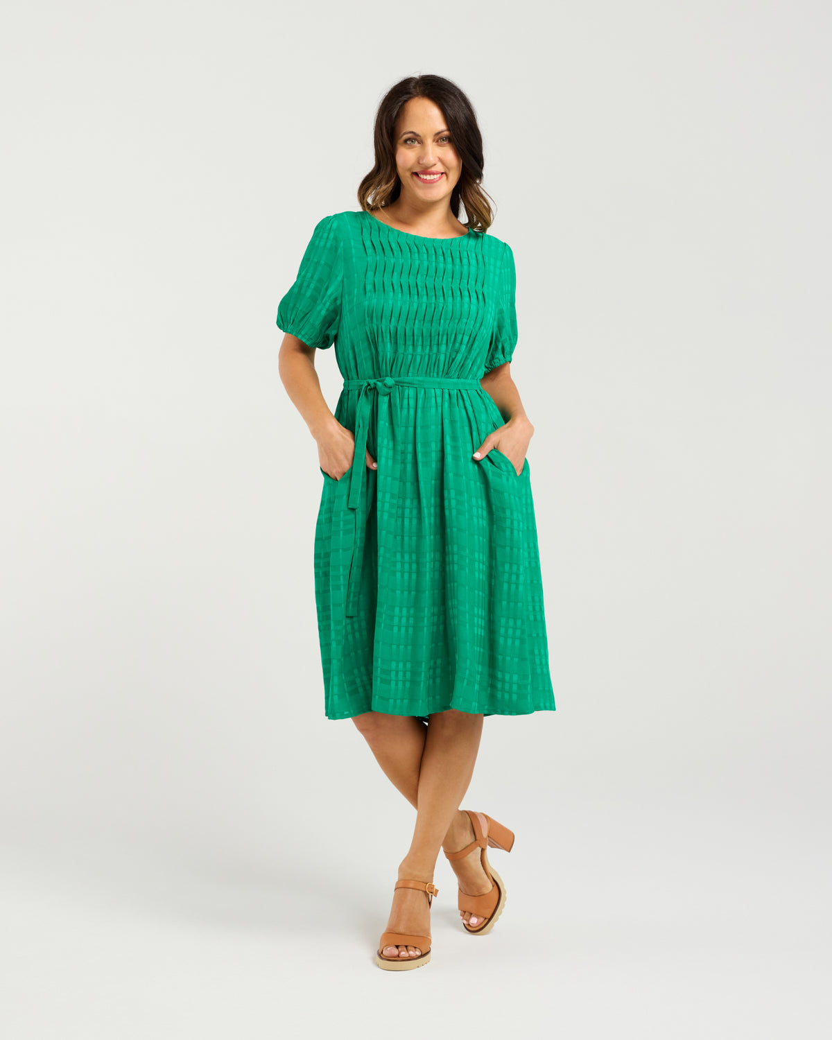 Joana Dress - Green - SEDUCE Dress NZ LUMA