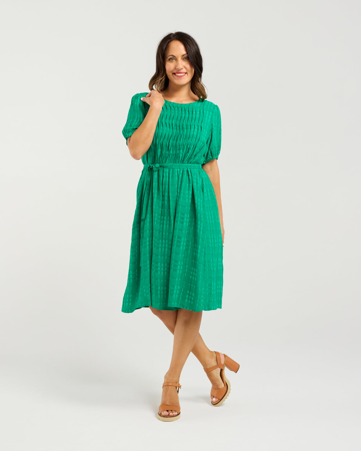 Joana Dress - Green - SEDUCE Dress NZ LUMA